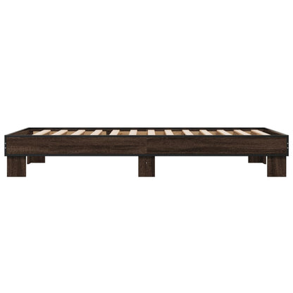 Giroletto Rovere Marrone 75x190 cm Legno Multistrato e Metallo | homemem39