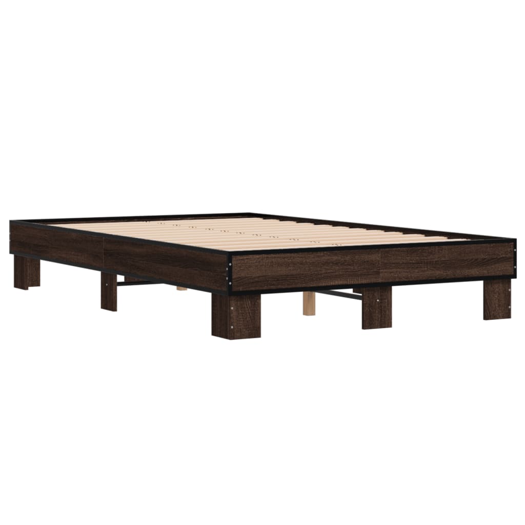 Giroletto Rovere Marrone 135x190cm in Legno Multistrato Metallo | homemem39