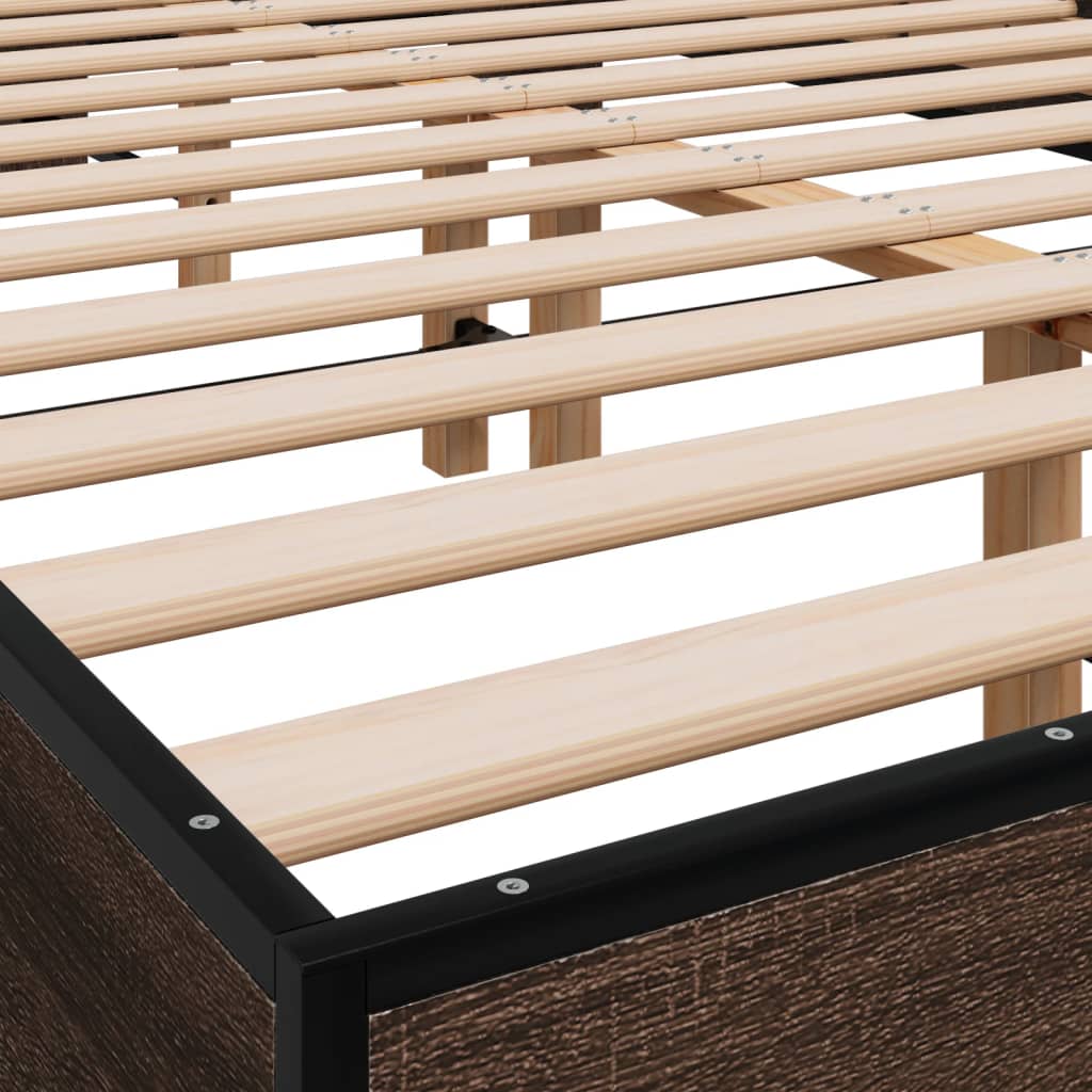 Giroletto Rovere Marrone 135x190cm in Legno Multistrato Metallo | homemem39