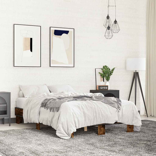 Giroletto Rovere Fumo 140x190 cm in Legno Multistrato Metallo | homemem39
