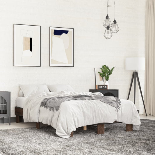 Giroletto Rovere Marrone 140x190cm in Legno Multistrato Metallo | homemem39