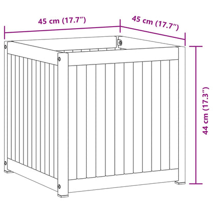 Fioriera da Giardino 45x45x44 cm in Legno Massello di Acacia - homemem39