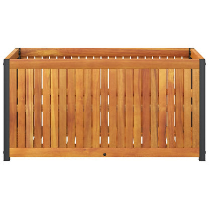 Fioriera da Giardino 85x45x44 cm in Legno Acacia e Acciaio