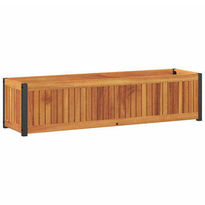 Fioriera da Giardino 110x30x27,5 cm in Legno Massello di Acacia | homemem39