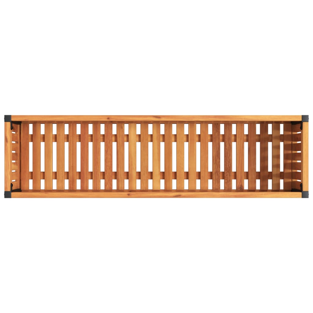 Fioriera da Giardino 110x30x27,5 cm in Legno Massello di Acacia | homemem39