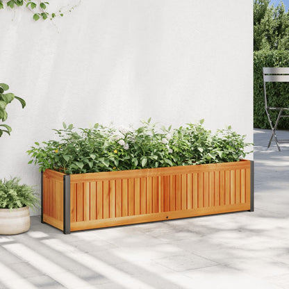 Fioriera da Giardino 110x30x27,5 cm in Legno Massello di Acacia | homemem39