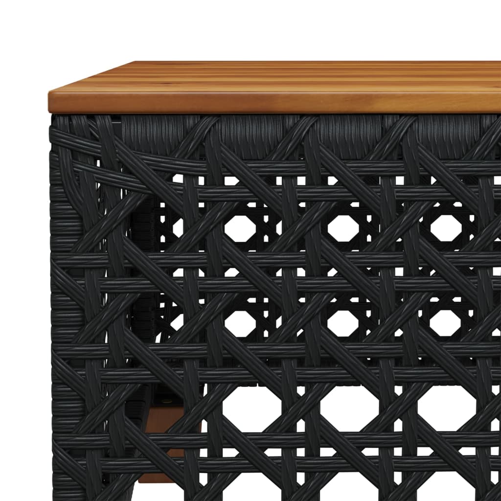 Set Divani da Giardino con Cuscini 7pz Nero Polyrattan | homemem39