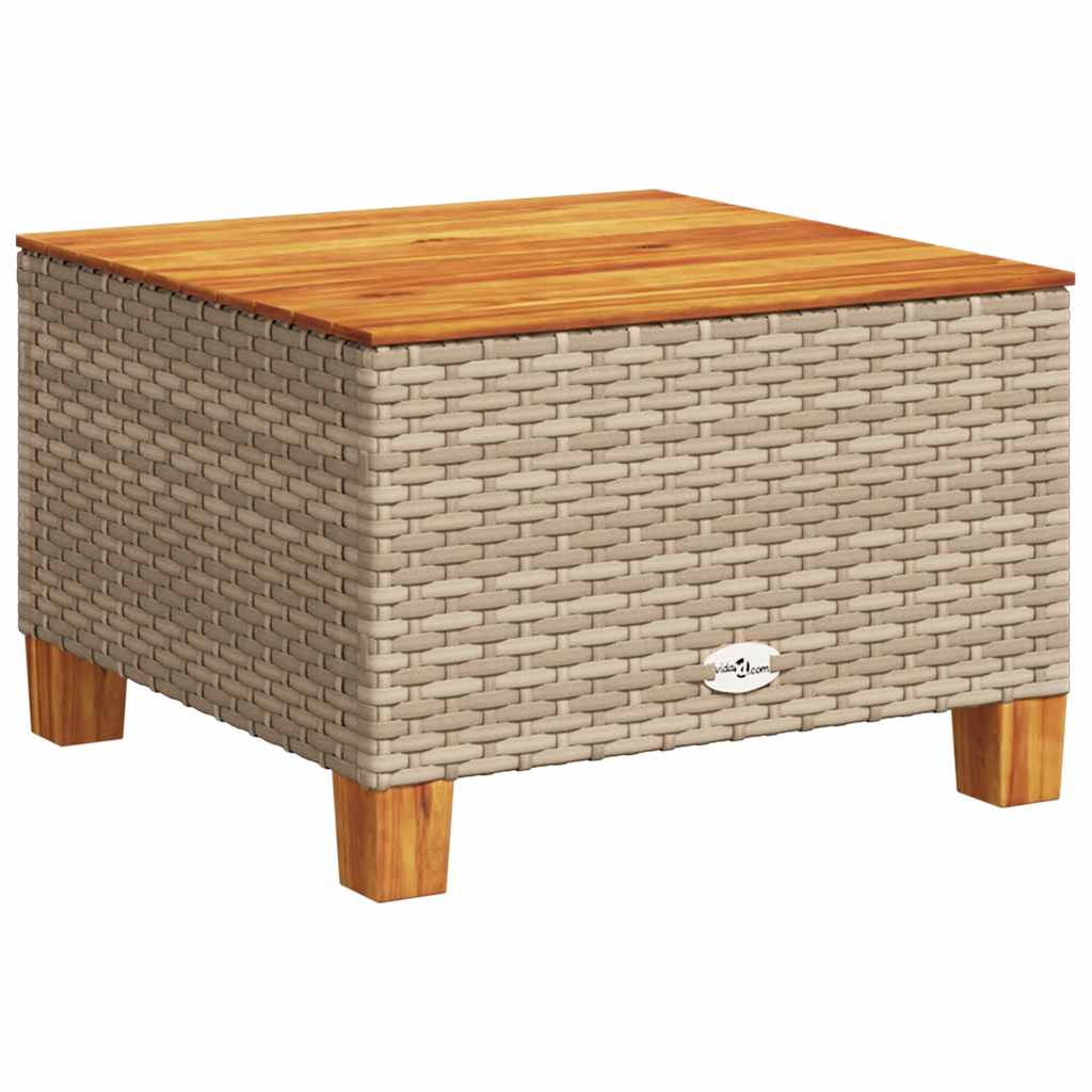 Set Divani da Giardino 7 pz con Cuscini Beige in Polyrattan - homemem39