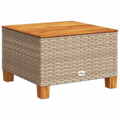 Set Divani da Giardino 7 pz con Cuscini Beige in Polyrattan - homemem39
