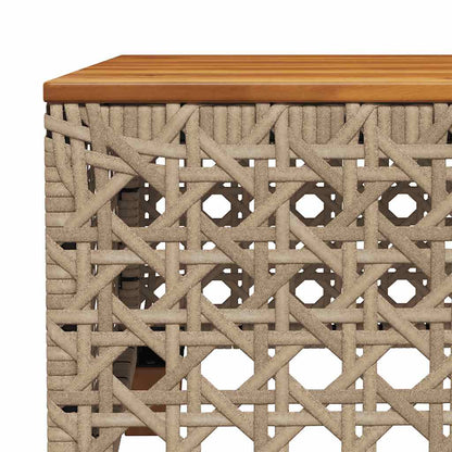 Set Divano da Giardino 8 pz con Cuscini Beige in Polyrattan