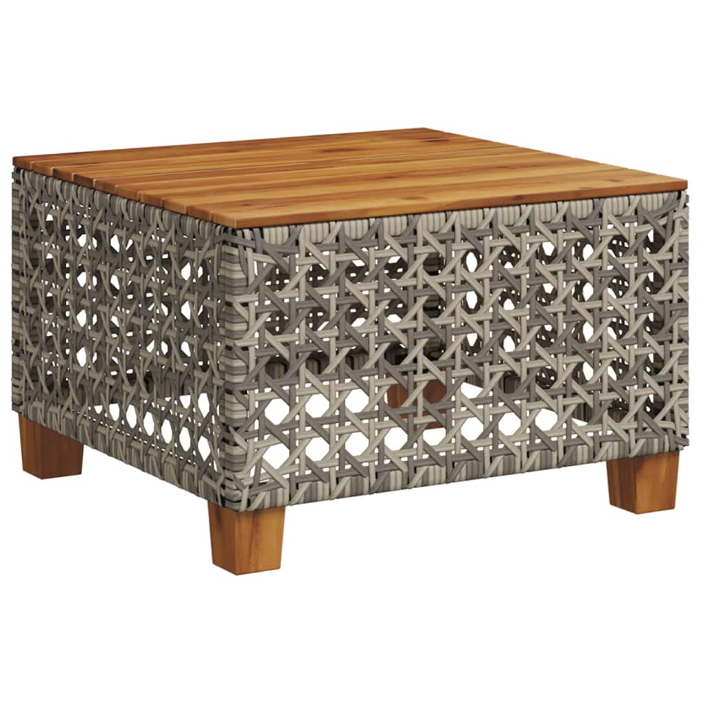 Set Divano da Giardino 9 pz con Cuscini Grigio in Polyrattan | homemem39