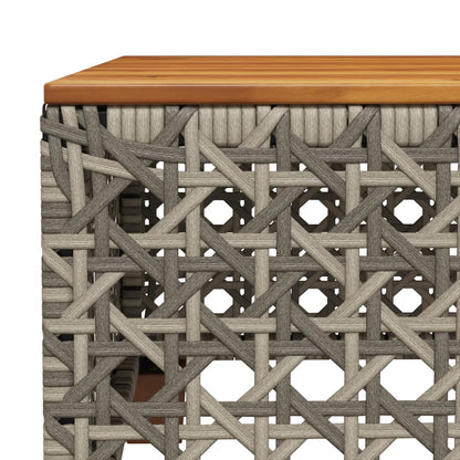 Set Divano da Giardino 9 pz con Cuscini Grigio in Polyrattan | homemem39