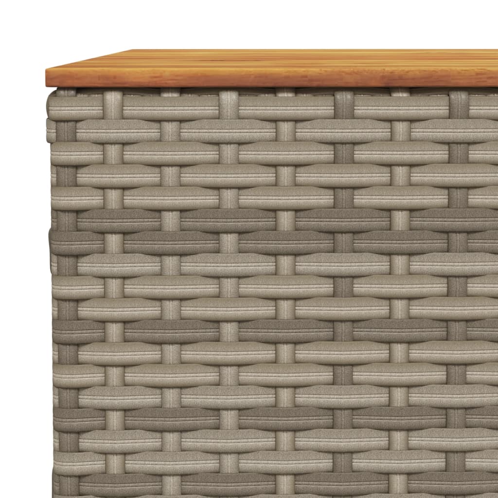 Set Divano da Giardino 9 pz con Cuscini Grigio in Polyrattan | homemem39