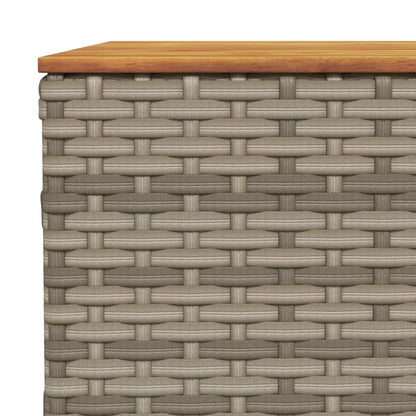 Set Divano da Giardino 9 pz con Cuscini Grigio in Polyrattan | homemem39