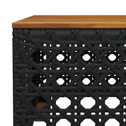 Set Divani da Giardino con Cuscini 7pz Nero Polyrattan | homemem39