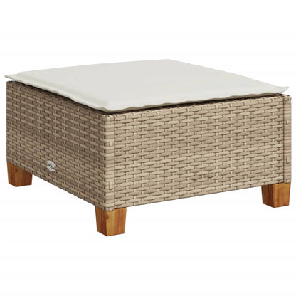 Set Divano da Giardino 8 pz con Cuscini Beige in Polyrattan - homemem39