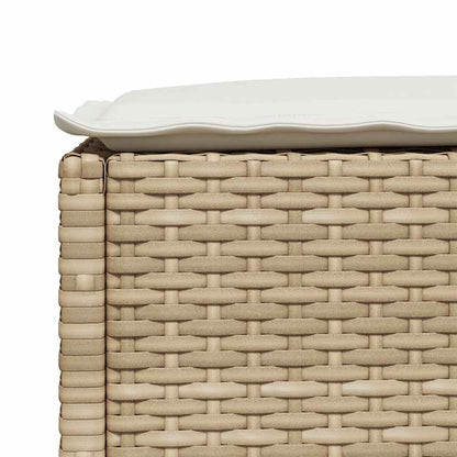 Set Divano da Giardino 9 pz con Cuscini Beige in Polyrattan - homemem39