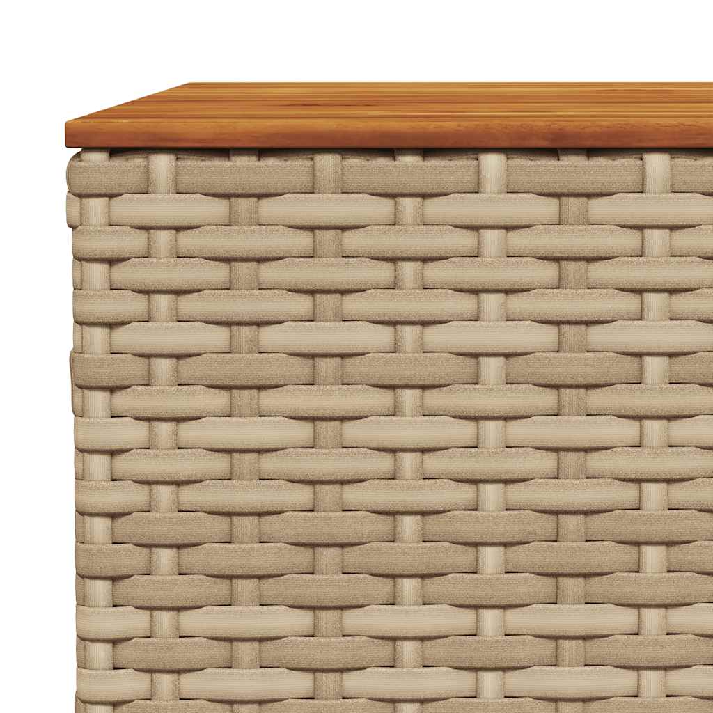 Set Divano da Giardino 9 pz con Cuscini Beige in Polyrattan - homemem39