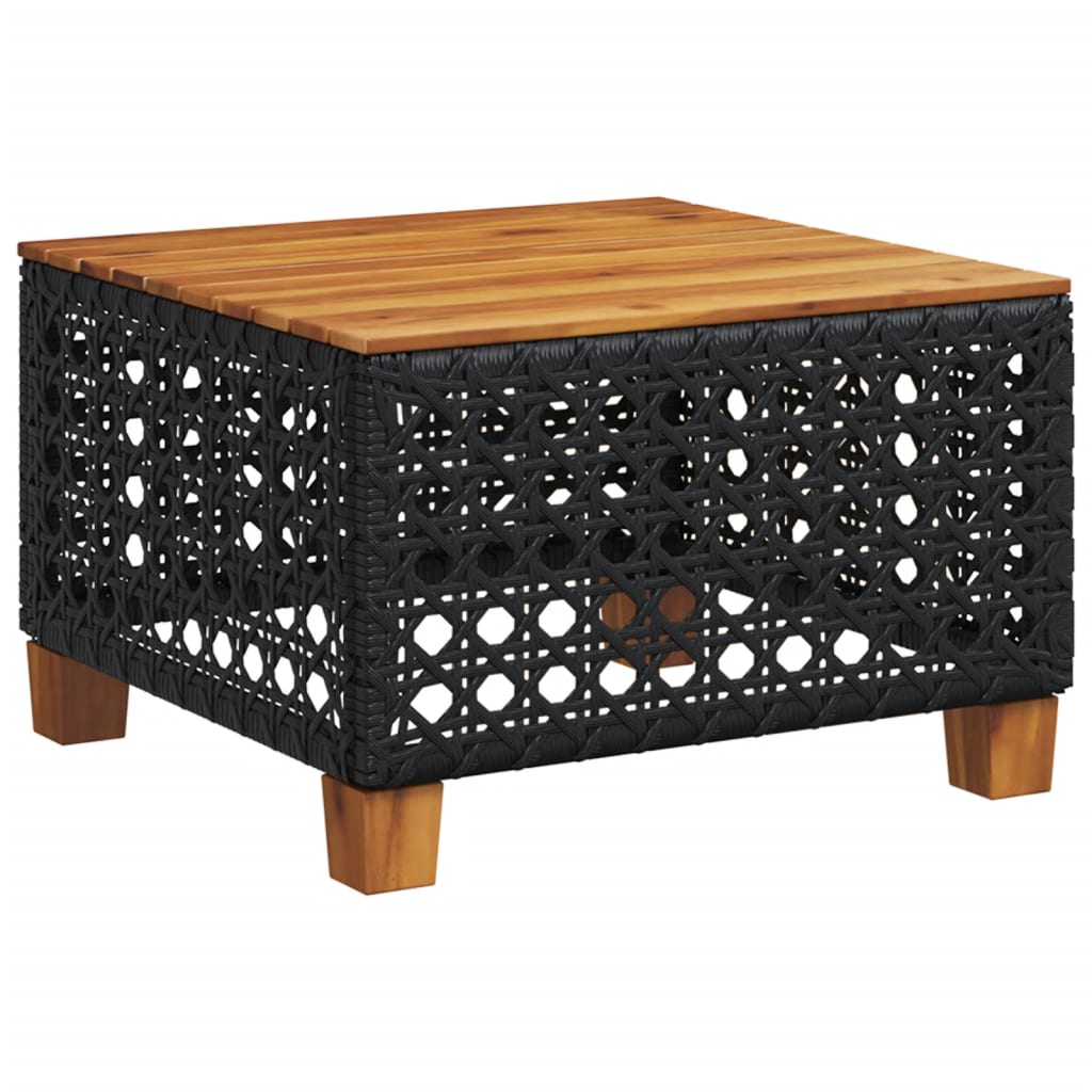 Set Divani da Giardino 9 pz con Cuscini Nero in Polyrattan | homemem39