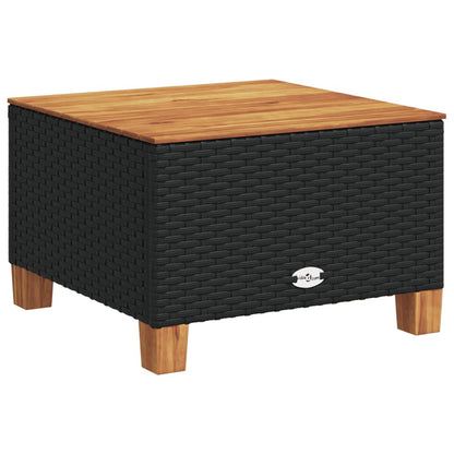 Set Divani da Giardino 11 pz con Cuscini in Polyrattan Nero | homemem39