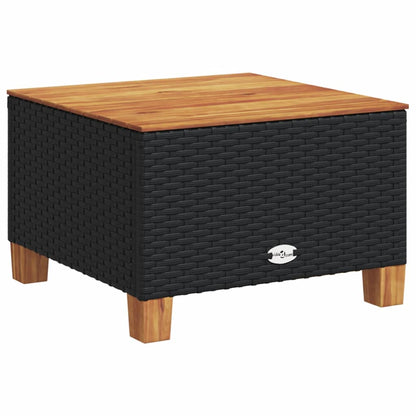 Set Divani da Giardino 11 pz con Cuscini in Polyrattan Nero | homemem39