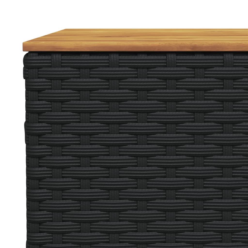 Set Divani da Giardino 11 pz con Cuscini in Polyrattan Nero | homemem39