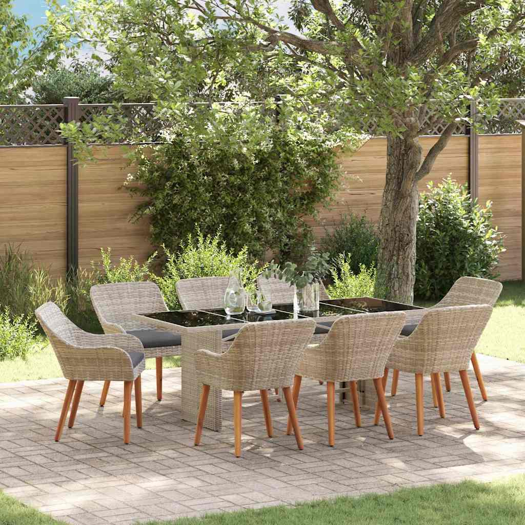 Set da pranzo 9 pcs Grigio chiaro