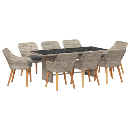 Set da pranzo 9 pcs Grigio chiaro