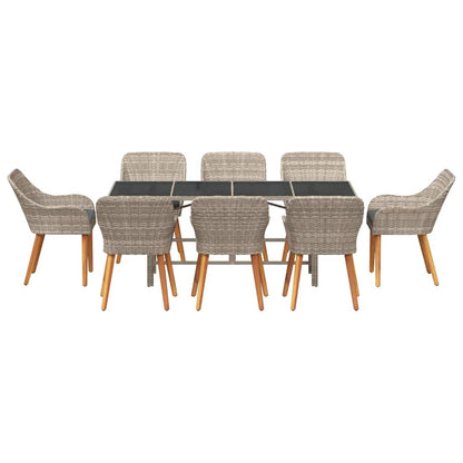 Set da pranzo 9 pcs Grigio chiaro