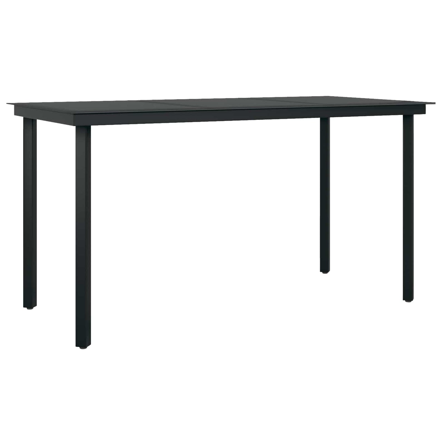 Set da Pranzo per Giardino con cuscino 5 pcs Nero polyrattan | homemem39
