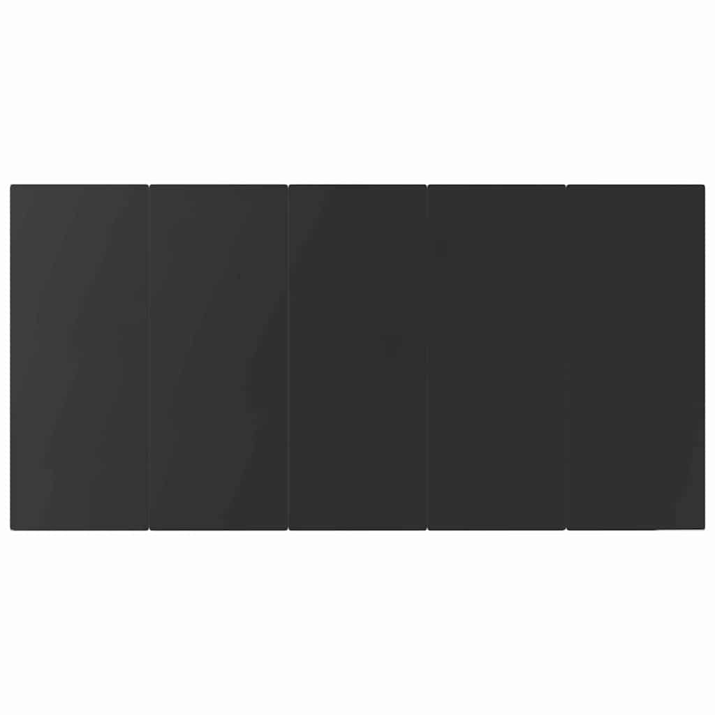 Set da Pranzo per Giardino con cuscino 9 pcs Grigio polyrattan