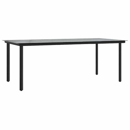 Set da Pranzo per Giardino con cuscino 9 pcs Grigio polyrattan | homemem39