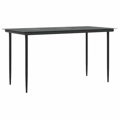 Set da Pranzo per Giardino con cuscino 5 pcs Beige polyrattan