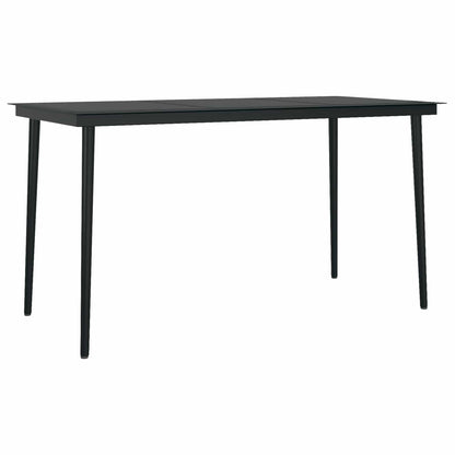 Set da Pranzo per Giardino 5 pcs Grigio chiaro polyrattan | homemem39