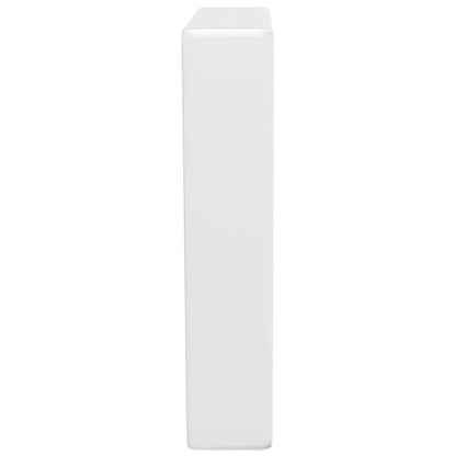 Reggimensole per Lavabo 2 pz Bianche Trapezio in Acciaio | homemem39