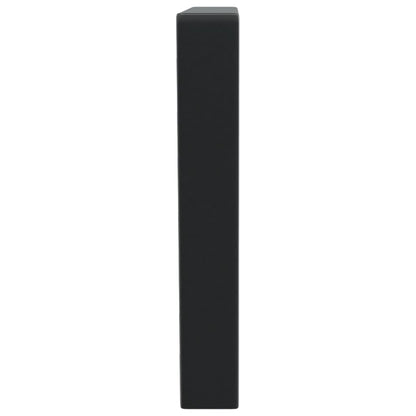 Reggimensole per Lavabo 2 pz Nere Trapezio in Acciaio | homemem39