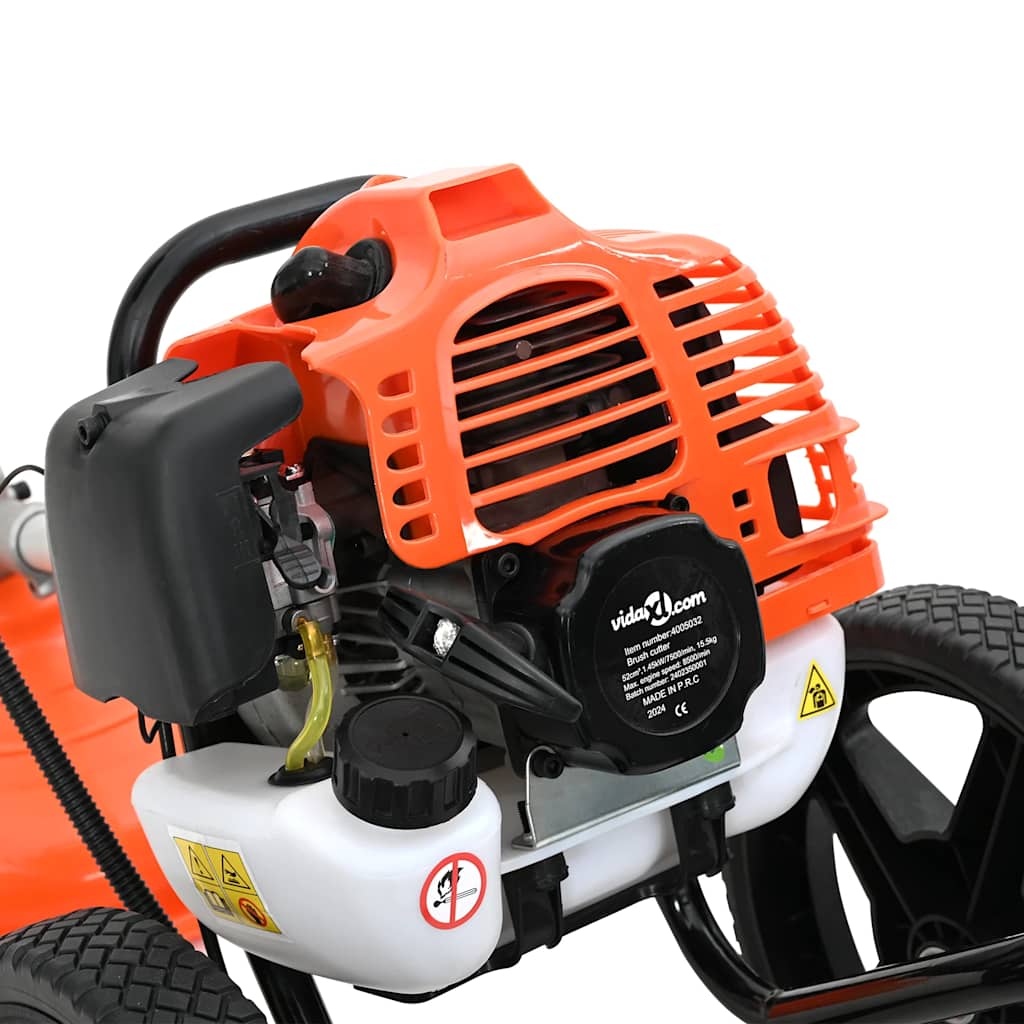 Decespugliatore con Ruote Arancione 52 cc 1,45 kW | homemem39