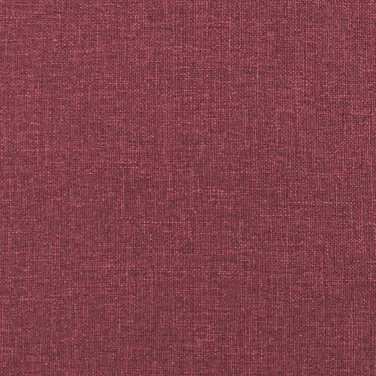 Chaise Lounge con Cuscini Rosso Vino in Tessuto - homemem39