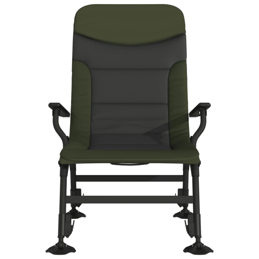Sedia da Pesca con Braccioli Pieghevole Verde - homemem39