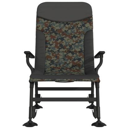 Sedia da Pesca con Braccioli Pieghevole Mimetica - homemem39