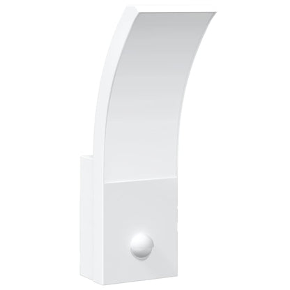 Wall light with LED and White Sensor in Die Cast Aluminium