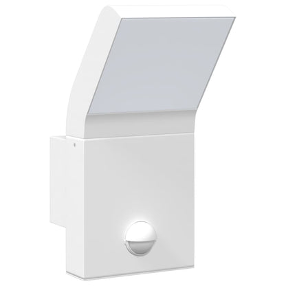 Applique con LED e Sensore Bianca in Alluminio Pressofuso - homemem39