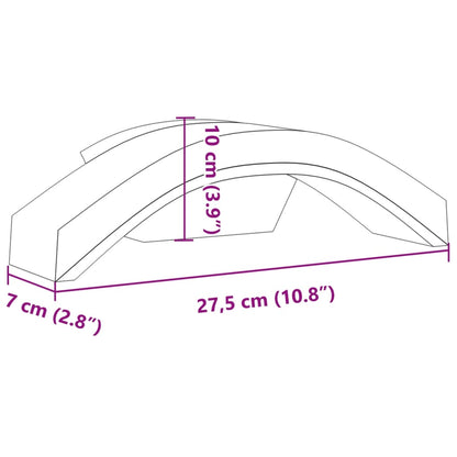 Applique per Esterni con LED 2 pz Nere Alluminio Pressofuso - homemem39