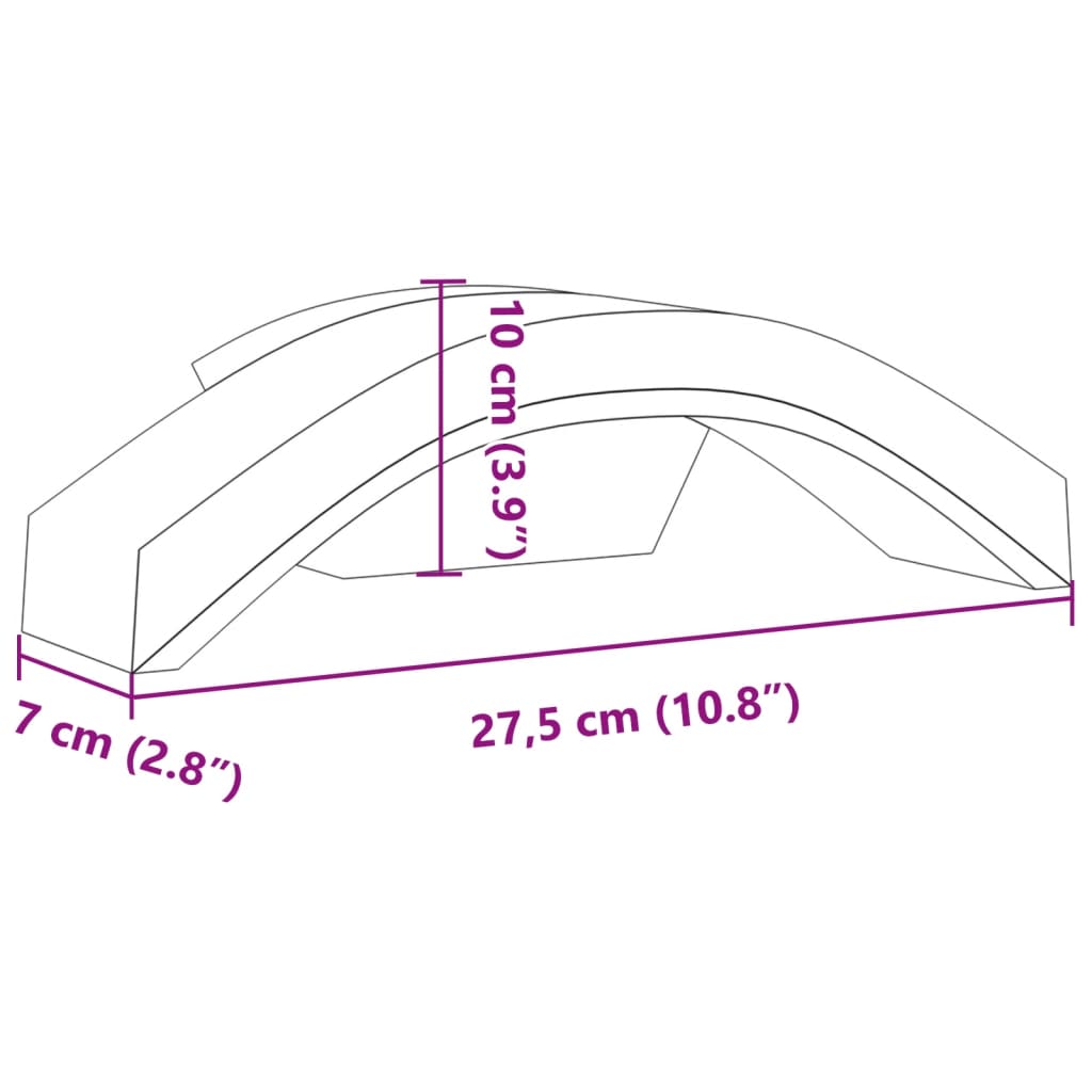 Applique per Esterni con LED 2 pz Bianche Alluminio Pressofuso - homemem39