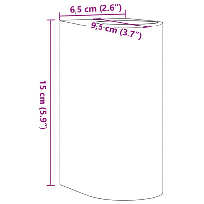 Applique da Parete per Esterni 2 pz Nere Alluminio Pressofuso - homemem39