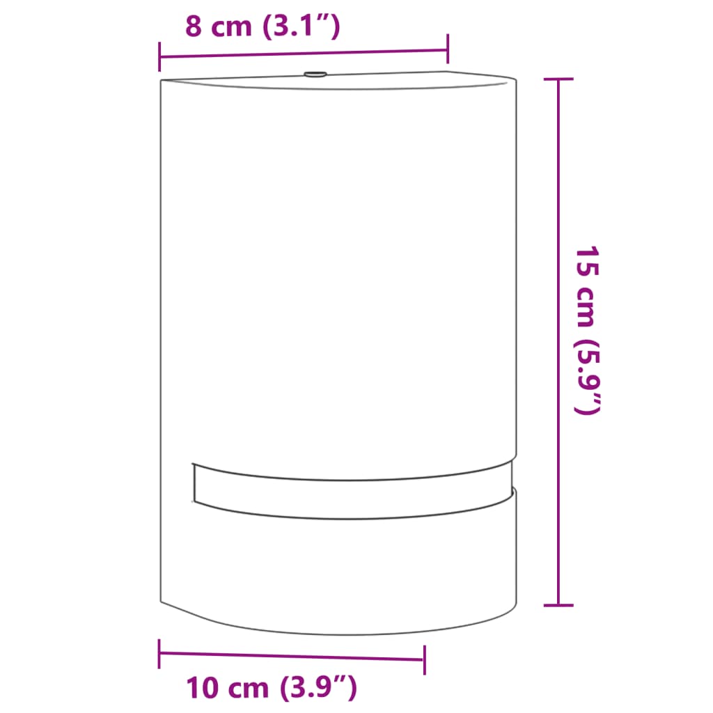 Applique per Esterni Nera in Alluminio Pressofuso - homemem39