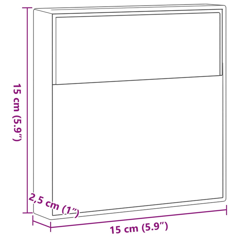 Applique per Esterni con LED Nera in Alluminio Pressofuso - homemem39