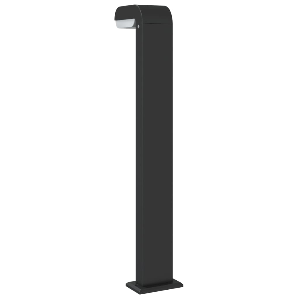 Lampade da Terra per Esterni 3pz Nere 80cm Alluminio Pressofuso