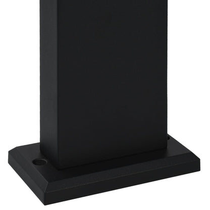 Lampade da Terra per Esterni 3pz Nere 80cm Alluminio Pressofuso - homemem39