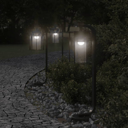 Lampada da Terra per Esterni Nera 60 cm in Acciaio Inox - homemem39